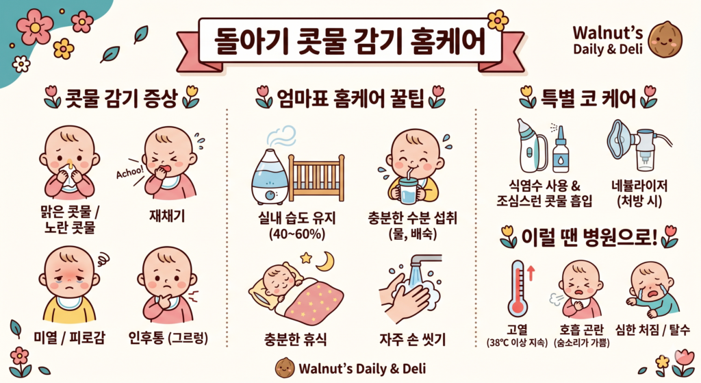 돌아기 감기 홈케어 방법