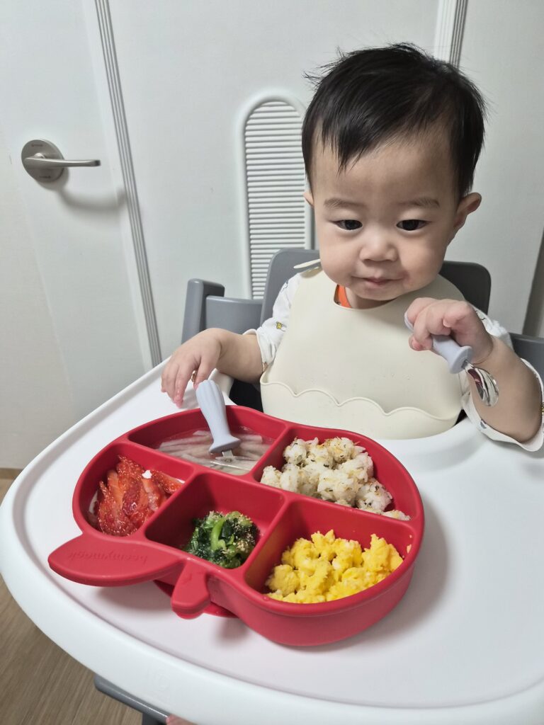 티지엠 조가비 실리콘 스테인리스 이지그립 스푼 포크 플러스