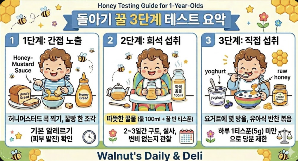 돌 아기 꿀 섭취 가이드

